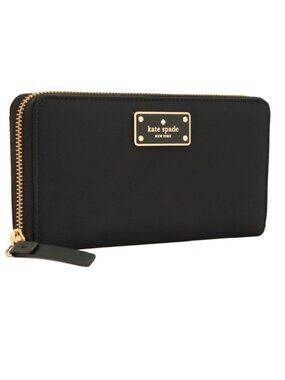 Kate Spade Black Zip-Around Wallet